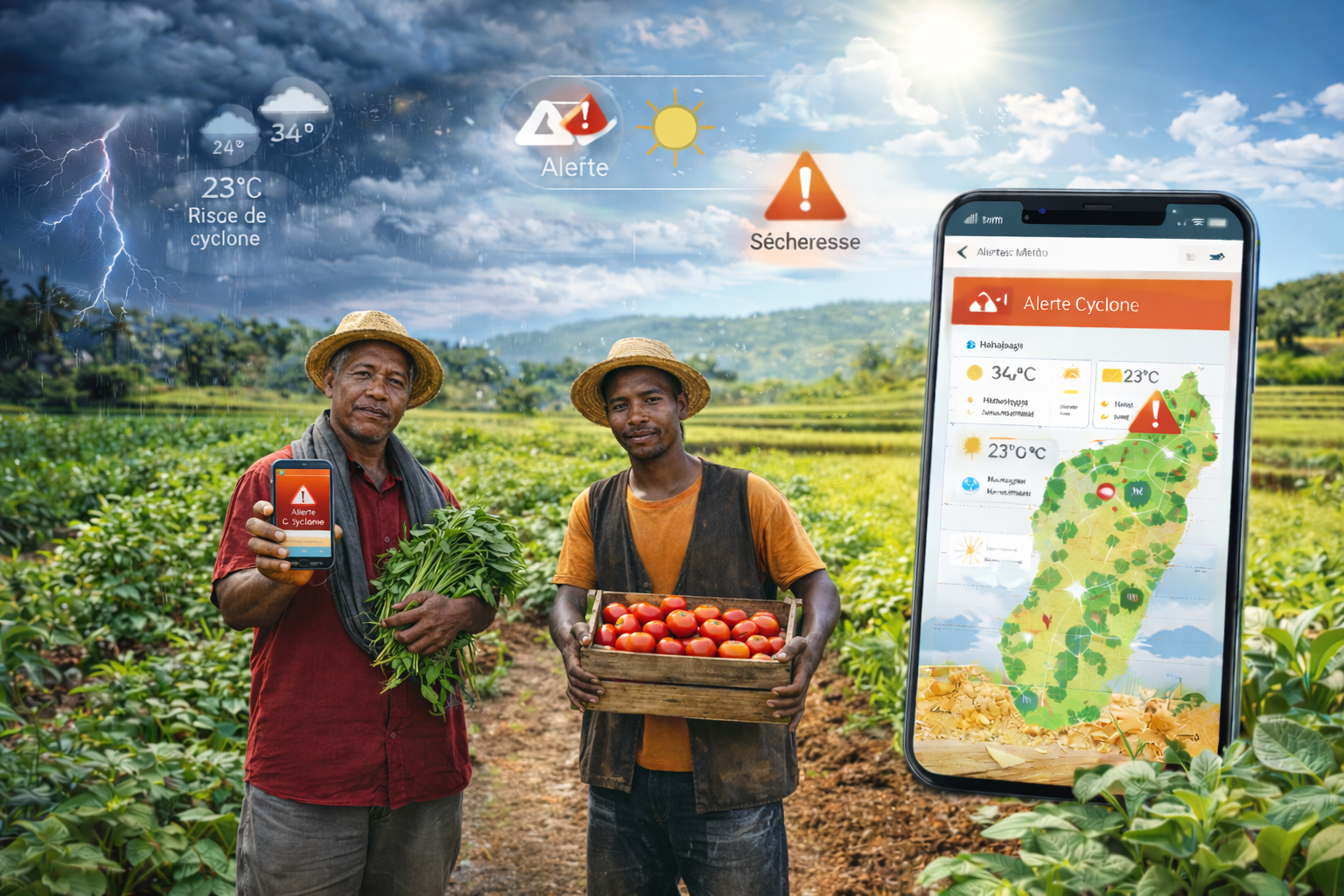 Un appel à manifestations d’intérêt pour une plateforme numérique dédiée aux alertes météorologiques agricoles
